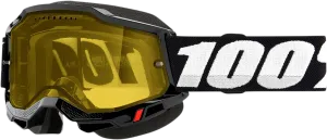 100% Accuri 2 Snow Goggles - Black - Yellow 50021-00001
