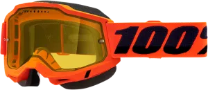 100% Accuri 2 Snow Goggles - Neon Orange - Yellow 50021-00004