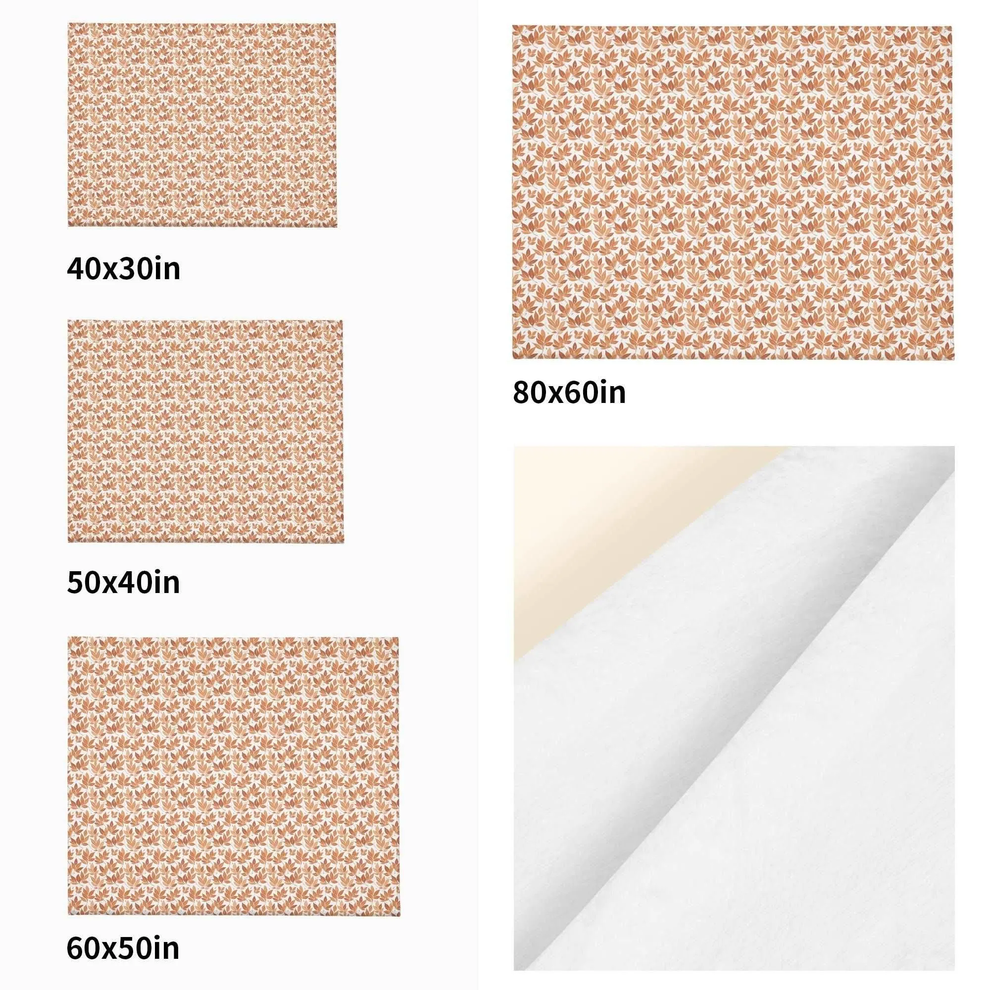 Autumn Leaves Flannel Breathable Blanket 4 Sizes
