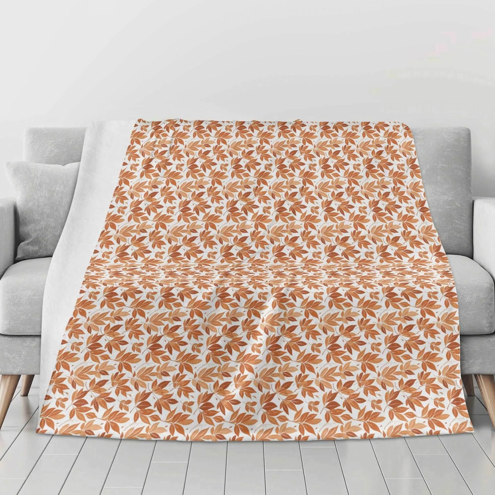 Autumn Leaves Flannel Breathable Blanket 4 Sizes