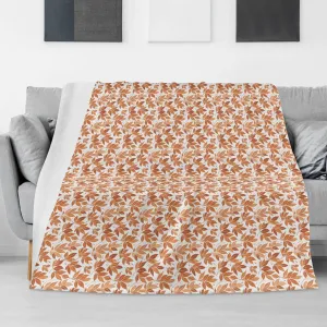 Autumn Leaves Flannel Breathable Blanket 4 Sizes
