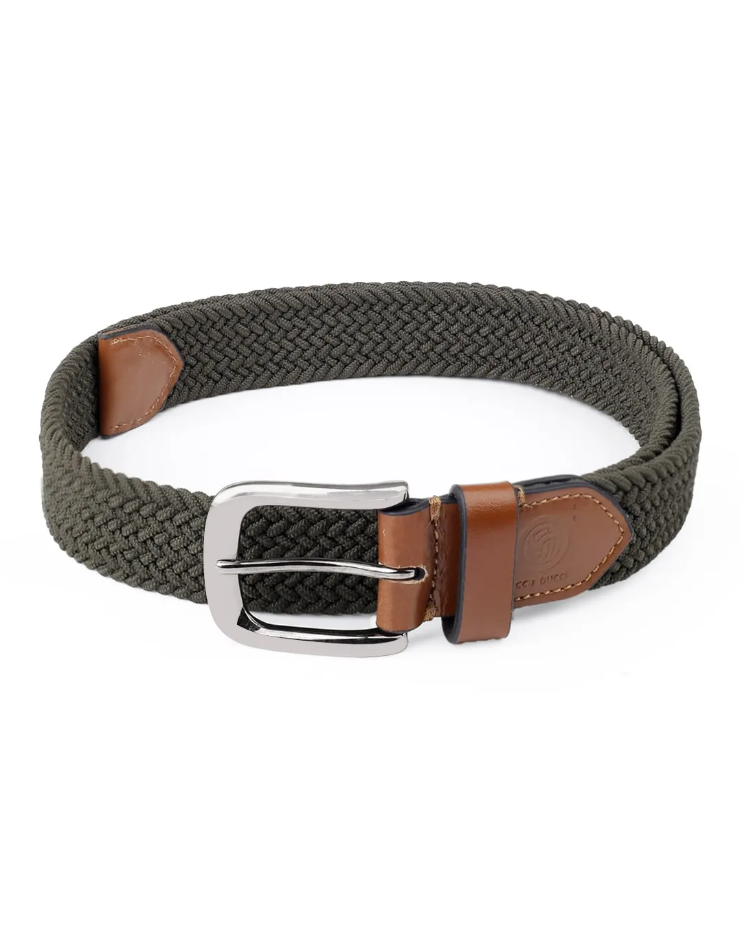 Bacca Bucci Men's Premium Elastic Braided Stretch Belt—Perfect for Golf, Casual, and Everyday Wear