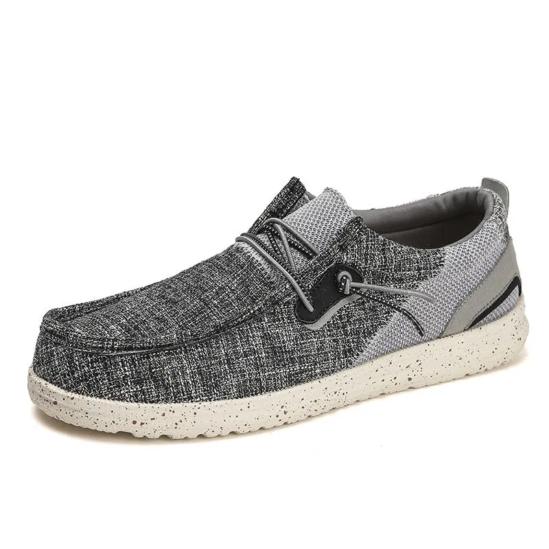 Canvas Loafers Men's Ultra-light Large Size Flat Bottom