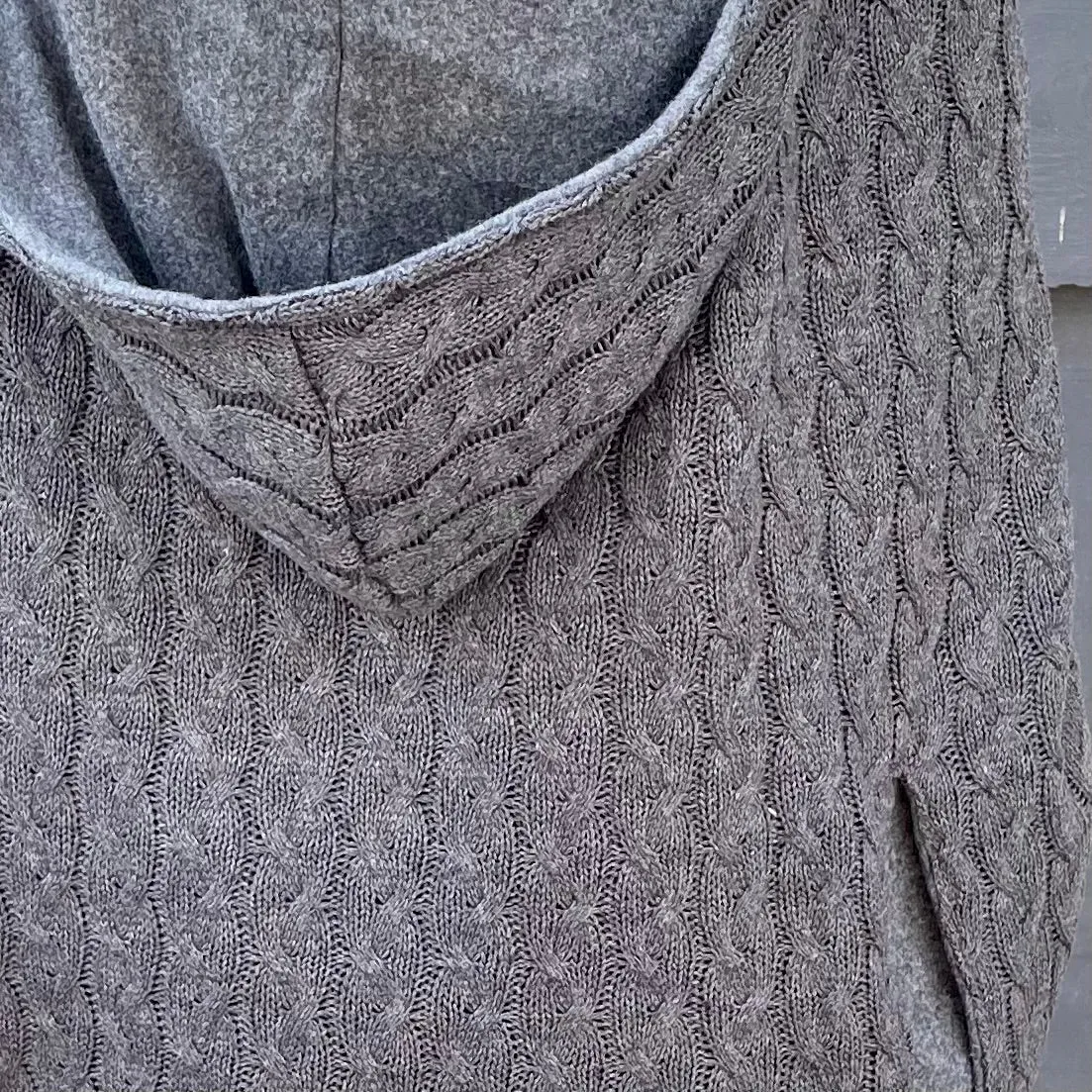 Charcoal Cable Knitted - Sweater Knit Carrier Cover