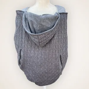 Charcoal Cable Knitted - Sweater Knit Carrier Cover