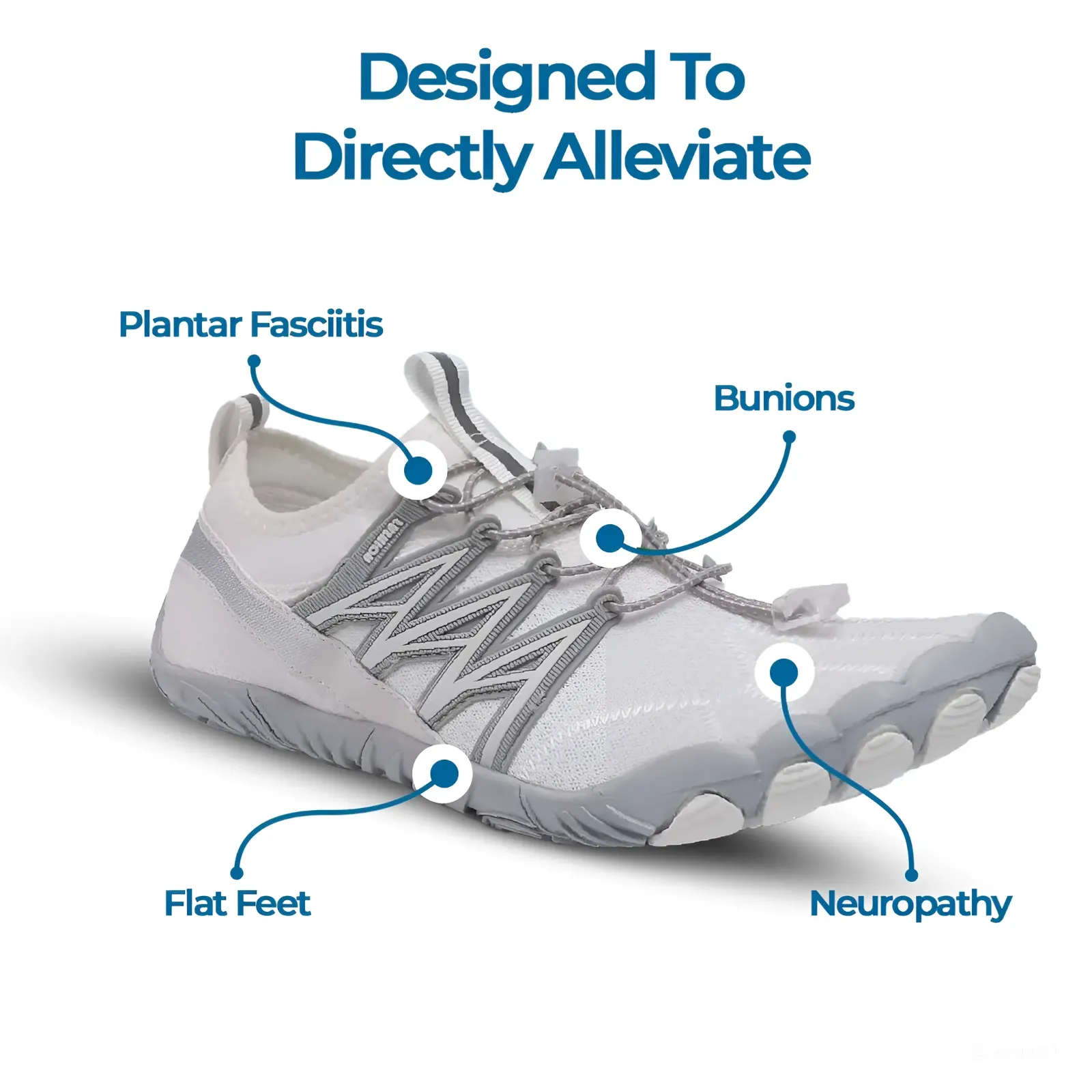 Cuzcare Ortho Barefoot Shoes For Women | Non-slip Breathable Casual Outdoor Shoes