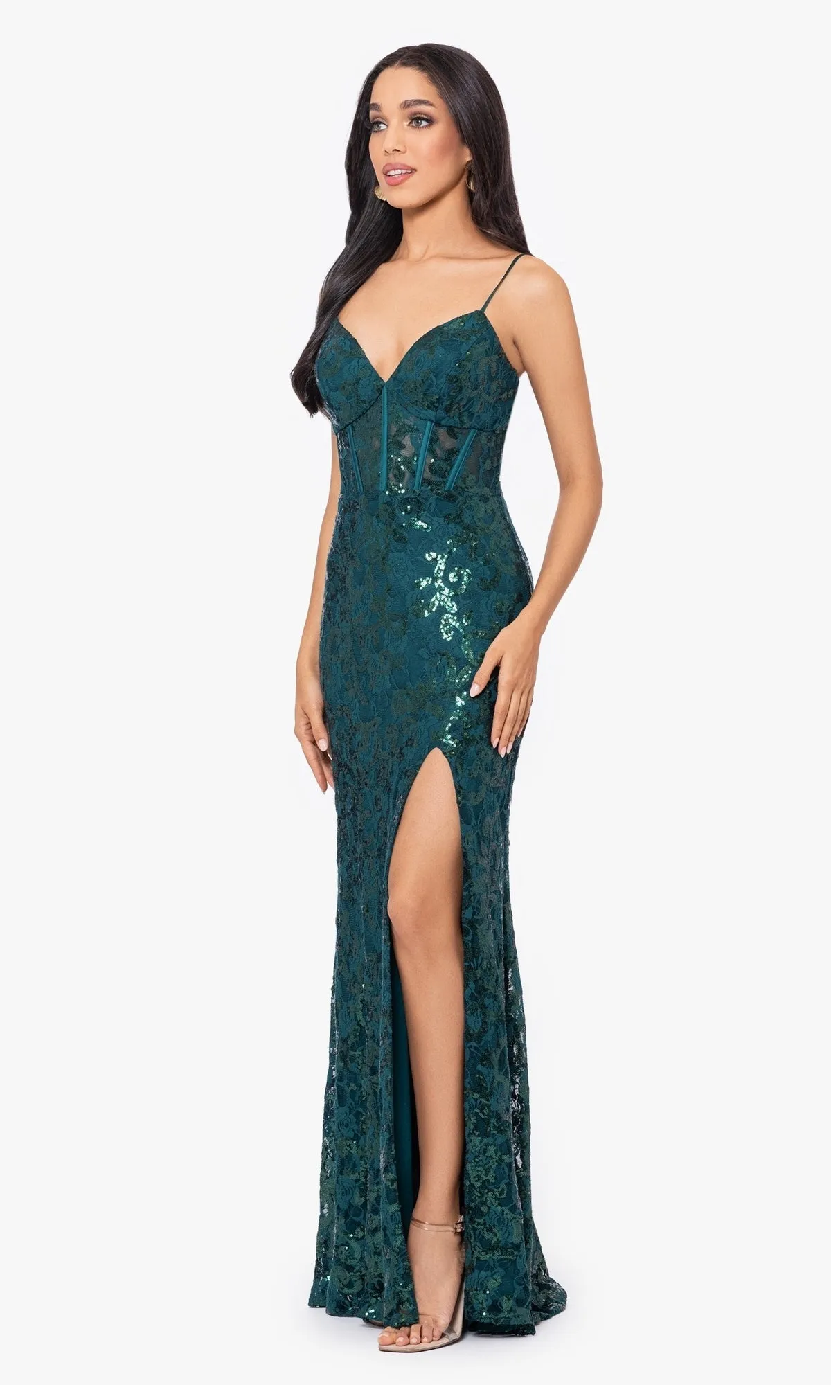 Formal Long Dress 4521Bn by Blondie Nites