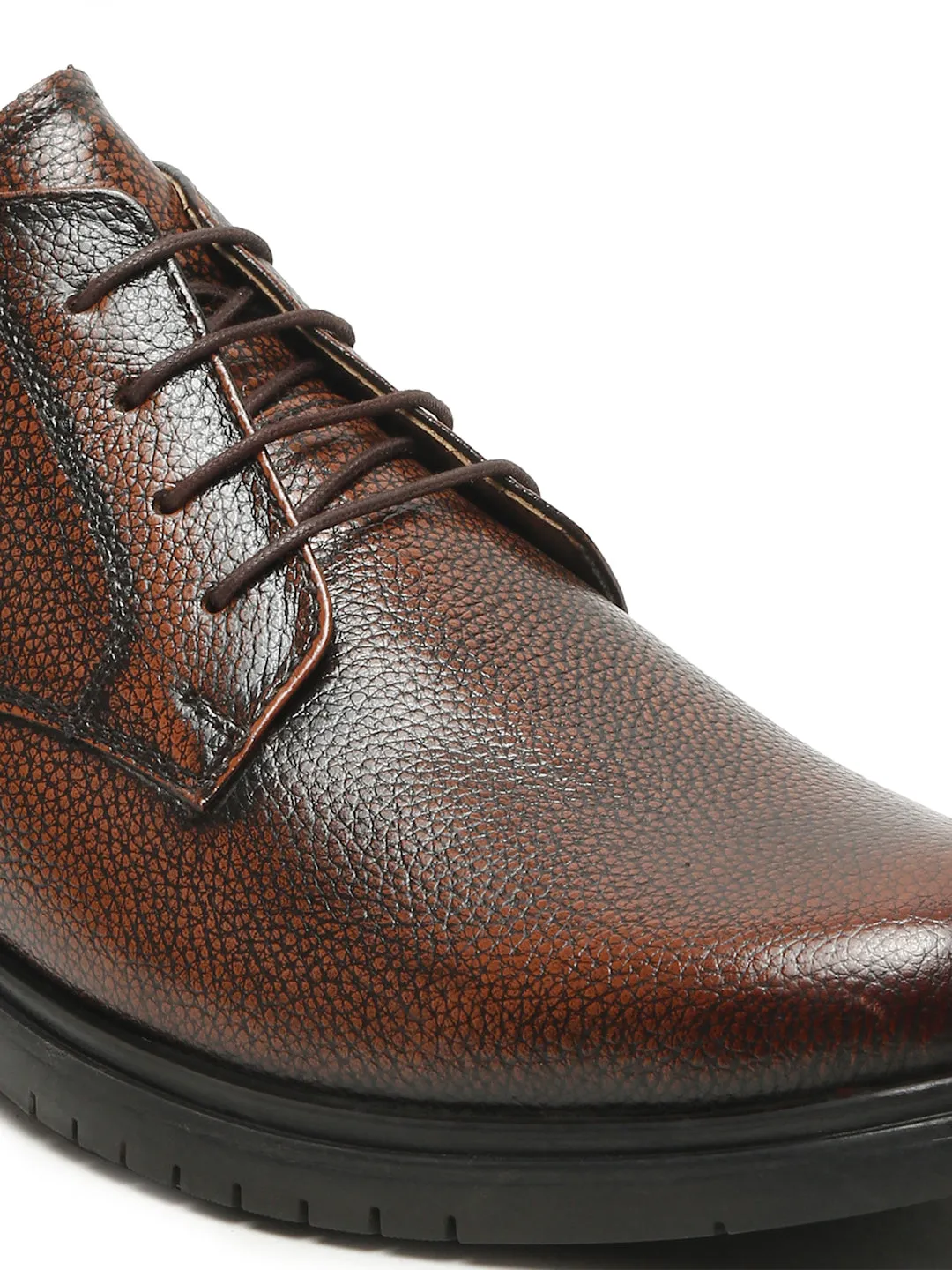 Men Pine Texture Leather Formal Shoes