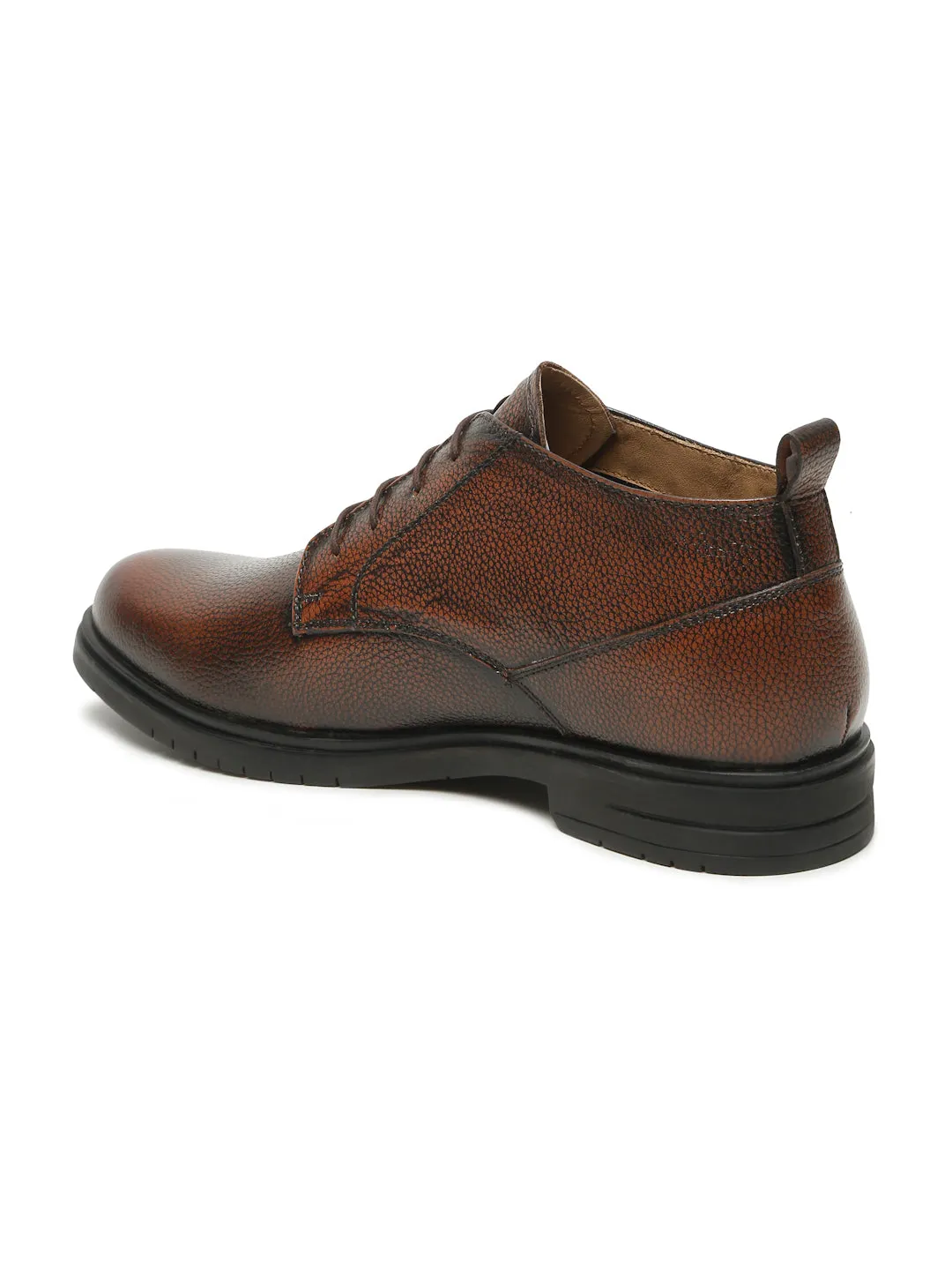 Men Pine Texture Leather Formal Shoes