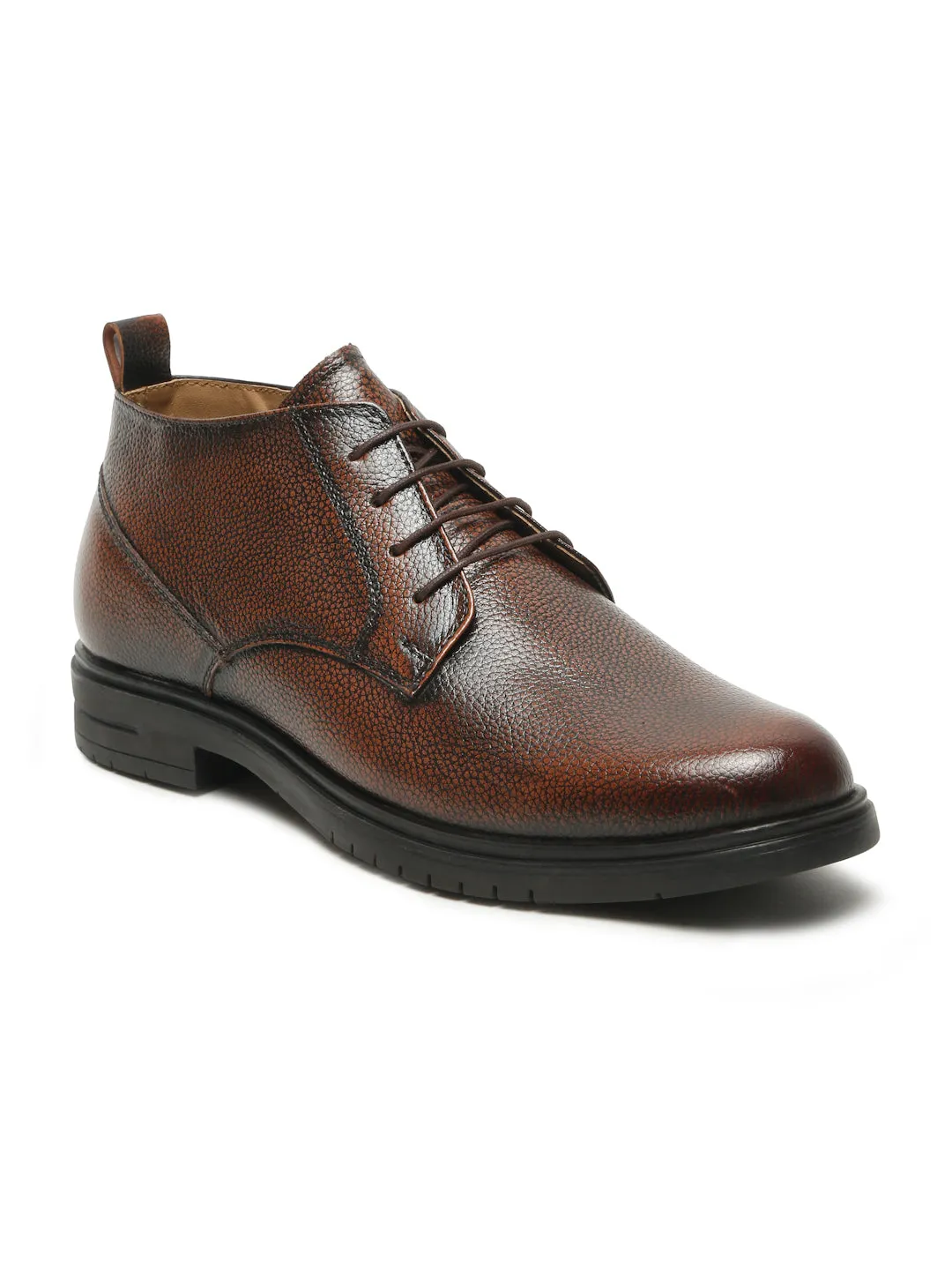 Men Pine Texture Leather Formal Shoes