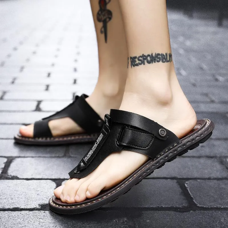 Men Sandals Slip On Fashion Flip Flops