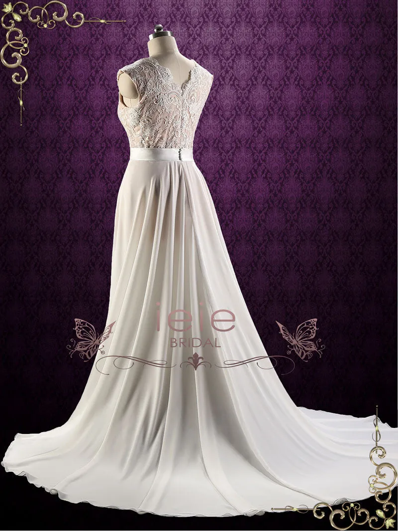 Ready to Wear Destination Beach Wedding Dress with Side Slit | GAYLE