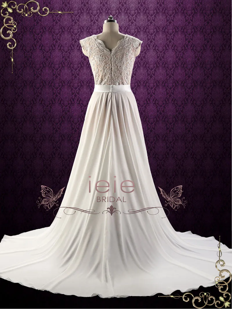 Ready to Wear Destination Beach Wedding Dress with Side Slit | GAYLE