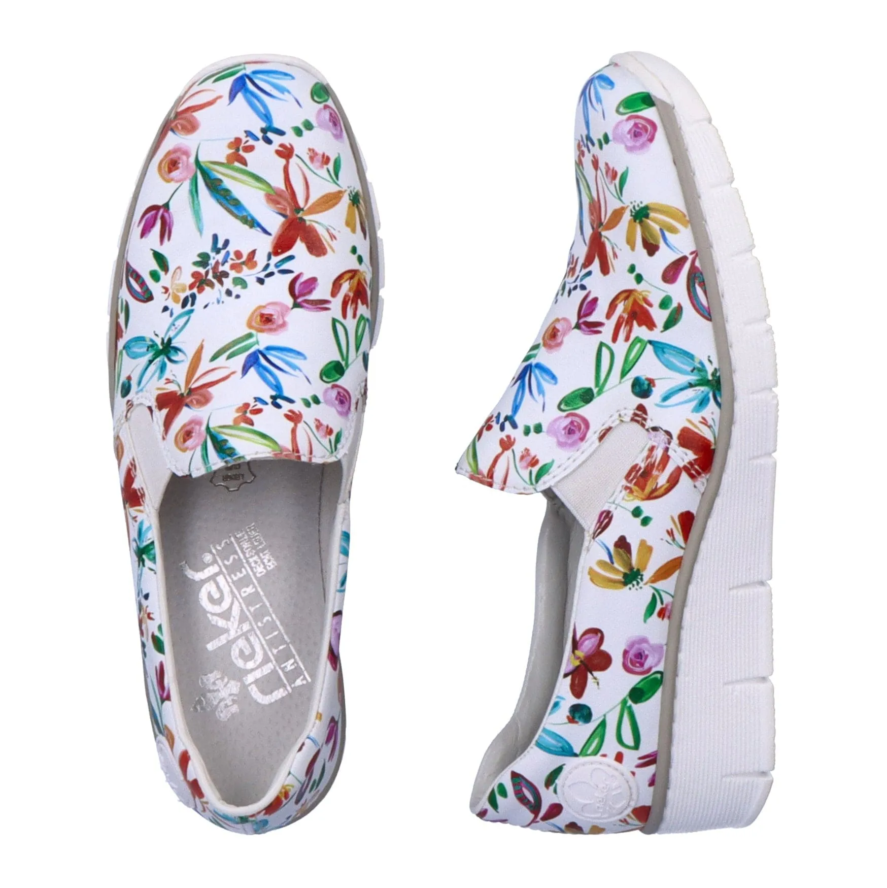 Rieker Women's Slip On Loafers- Multi