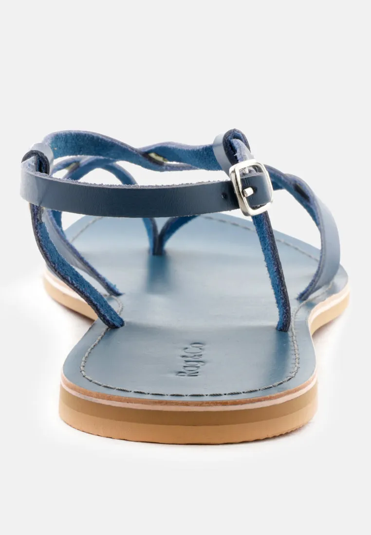 Rita Strappy Flat Leather Sandals