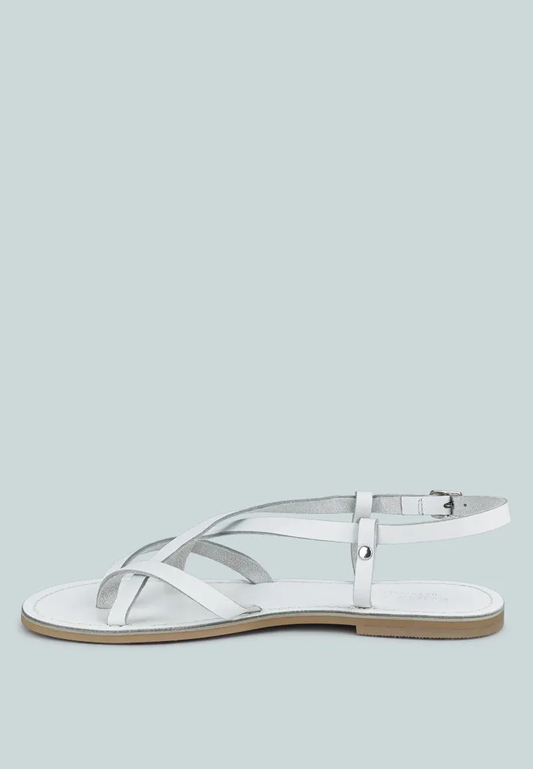 Rita Strappy Flat Leather Sandals