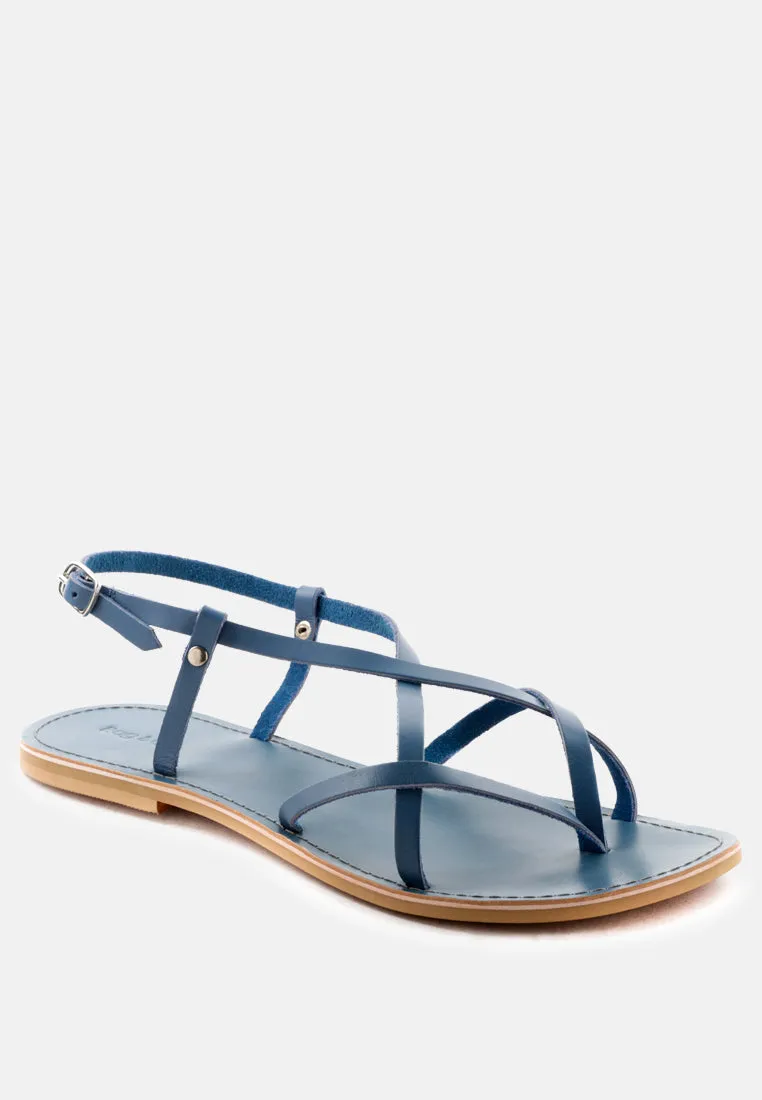 Rita Strappy Flat Leather Sandals
