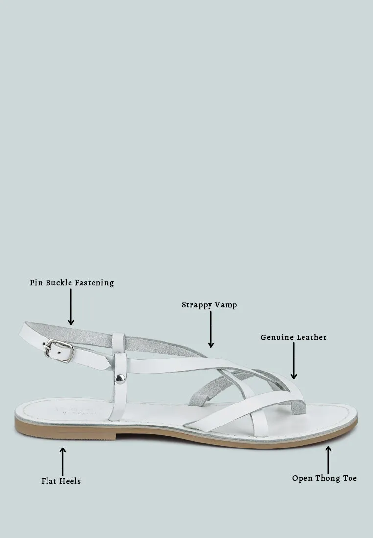 Rita Strappy Flat Leather Sandals