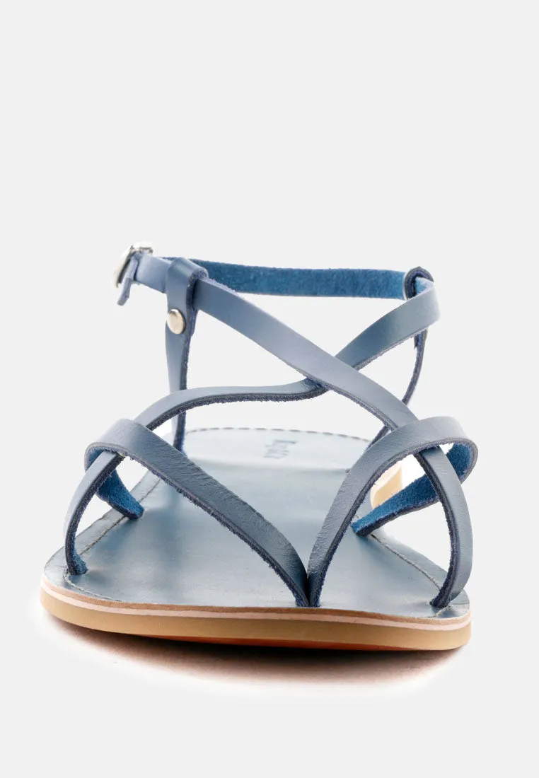 Rita Strappy Flat Leather Sandals