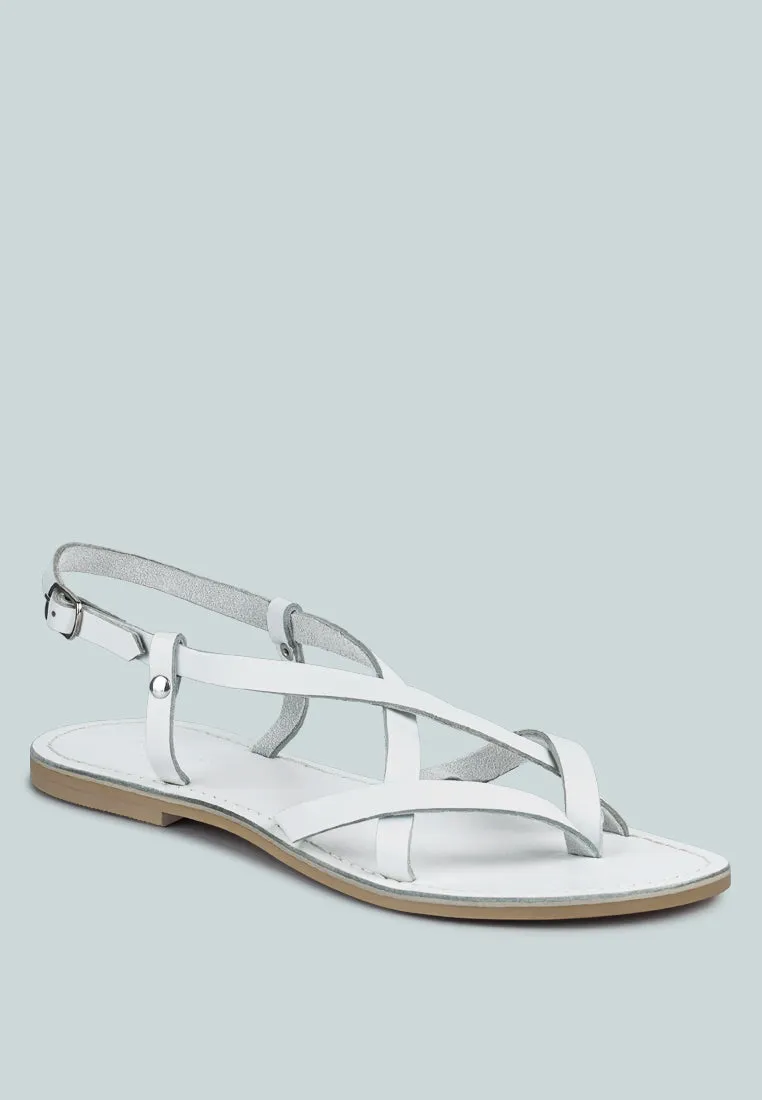 Rita Strappy Flat Leather Sandals