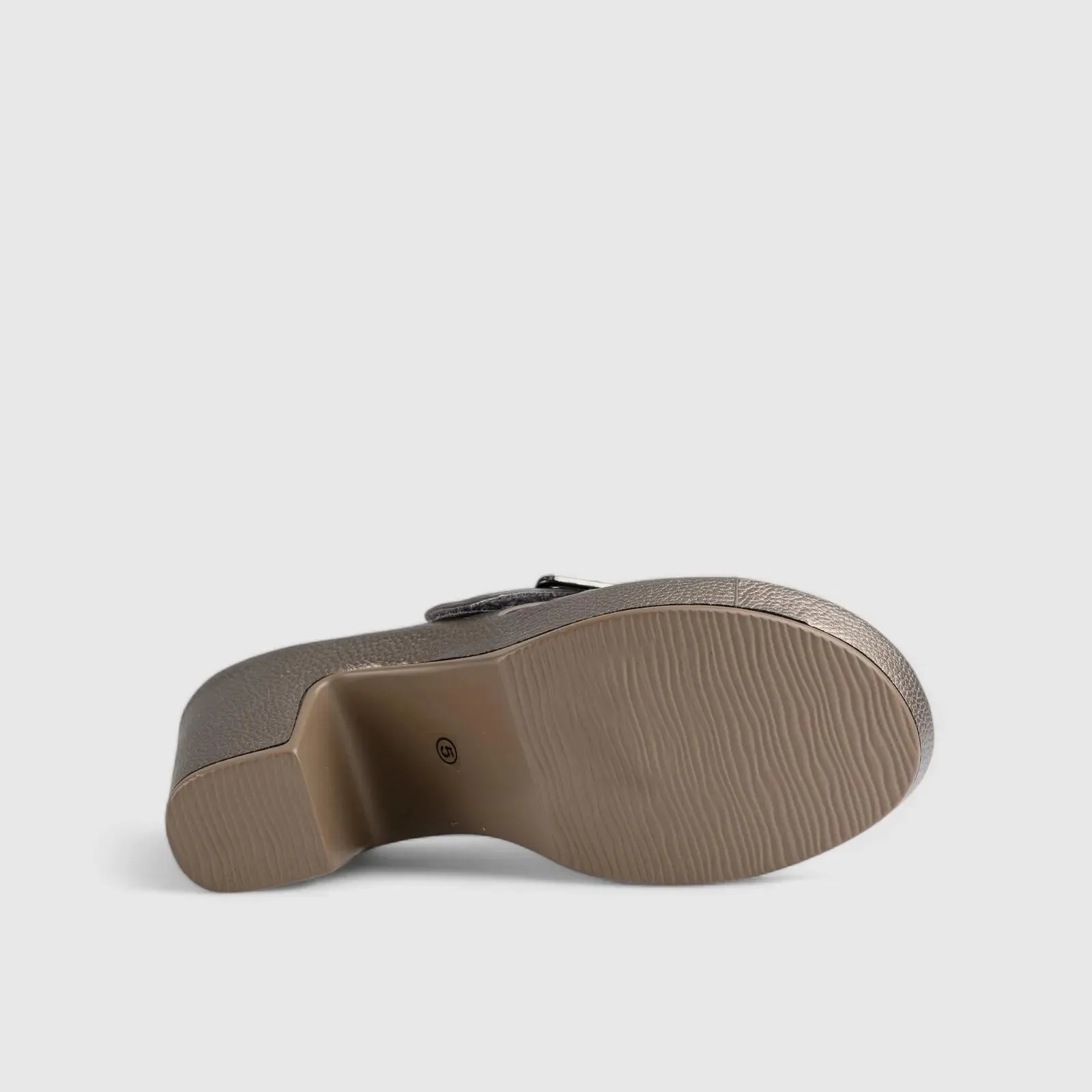 Soft Style Caden Push In Block Heel Sandal Pewter 0149