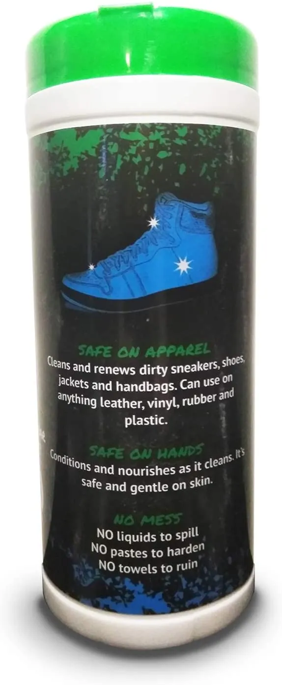 Tight Wipes Sneaker Shoe Cleaner Wipes for all Sneakers and Shoes (40 Wipes)