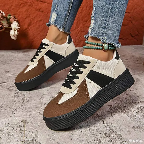Women's Retro Platform Casual Sneakers 78146827C