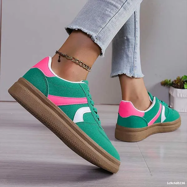 Women's Retro Platform Casual Sneakers 78146827C