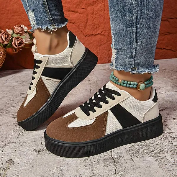 Women's Retro Platform Casual Sneakers 78146827C